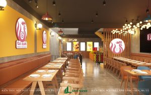 Nội thất nhà hàng gà rán