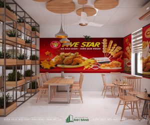 Thi công nội thất nhà hàng gà rán